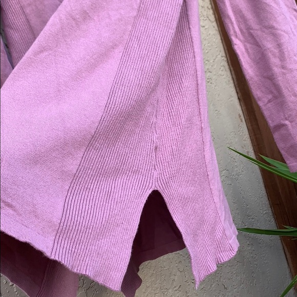 Style & Co Lace up Tunic Sweater Top Mauve - Picture 4 of 5